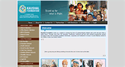 Desktop Screenshot of kaushalfoundation.com